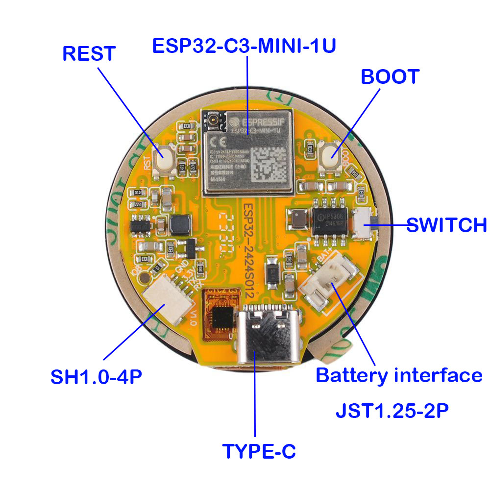 ESP32 Display 1.28 inch ESP32- - Home Automation Industry recension och pris
