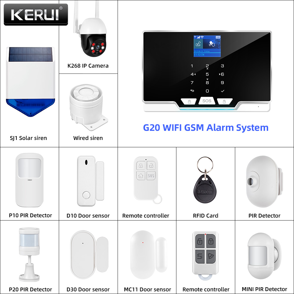 KERUI 433MHz DIY Alarm Kit G20 - Home Automation Diy Kit recension och pris