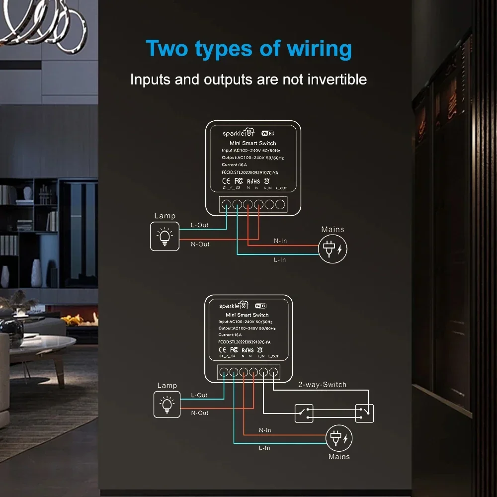 16A Matter WIFI Smart Switch A - Home Automation Tutorial recension och pris