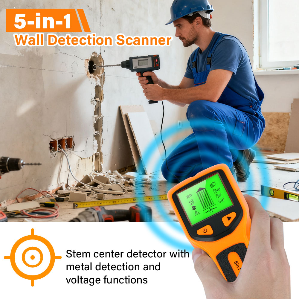Handheld 5 in 1 Digital Wall S - Water Leak Detector Wired recension och pris