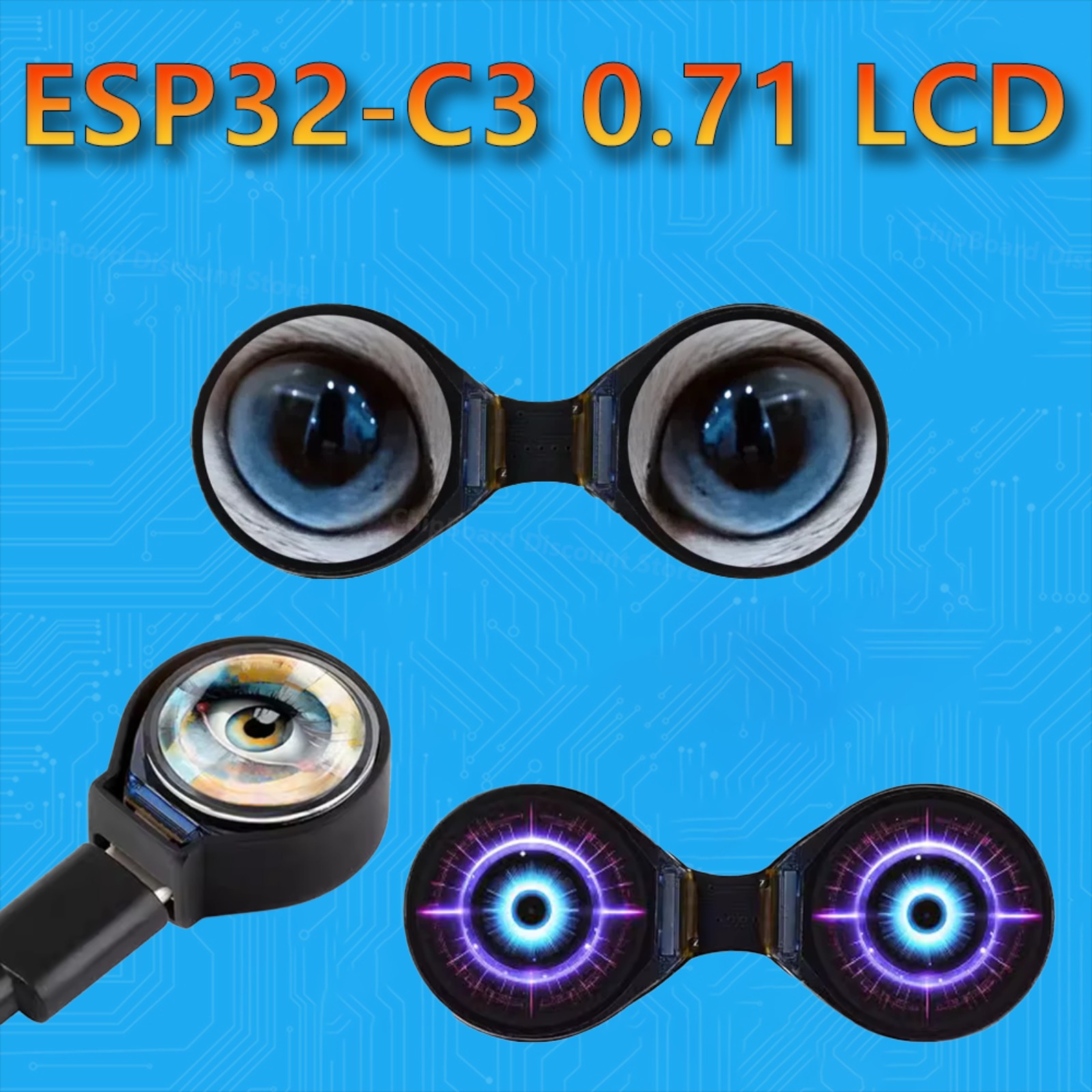 Waveshare 0.71inch Eye Round L - Home Automation Arduino recension och pris