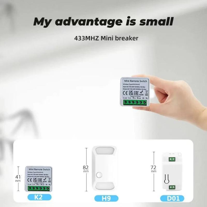 RF 433 MHz Smart Switch Mini D - Smart Home Automation Diy recension och pris